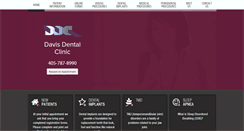 Desktop Screenshot of davisdentalclinic.com